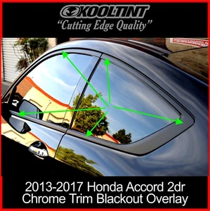 Chrome Delete Vinyl fitting the 2013-2017 Honda Accord Coupe Chrome Trim - Bild 1 von 7