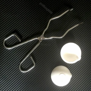 150g Silica Smelting Bowl Dish Crucible Tongs Melt 25cm Tong Plier Gold Silver - Picture 1 of 12