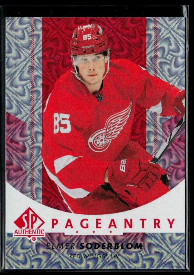 2022-23 SP Authentic Pageantry Red #P-86 Elmer Soderblom RC - Image 1 of 2