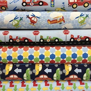 Stoff Freedom Zoom 100% Baumwollstoff FQ Basteln Quilten Patchwork blau - Bild 1 von 13