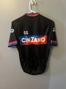 Retro Mens cinzano Cycling Jersey Bicycle Jersey Bike Jersey Cycling Shirt L - Picture 1 of 2
