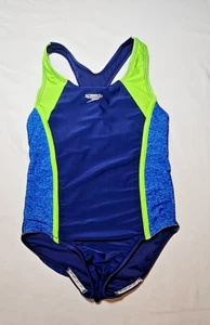 Speedo Youth Girls 1-piece Swimsuit medium, Blue - Picture 1 of 6
