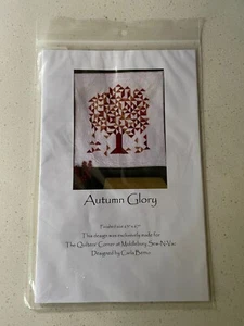 Autumn Glory Quilt Pattern Instructions Block 63" x 67" Intermediate Tree Leaves - Picture 1 of 2