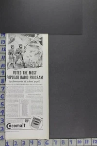 1934 SCI-FI SPACE EXPLOR RADIO BUCK ROGERS ADVENTURE COCOMALT VINTAGE AD EB020 - Picture 1 of 1