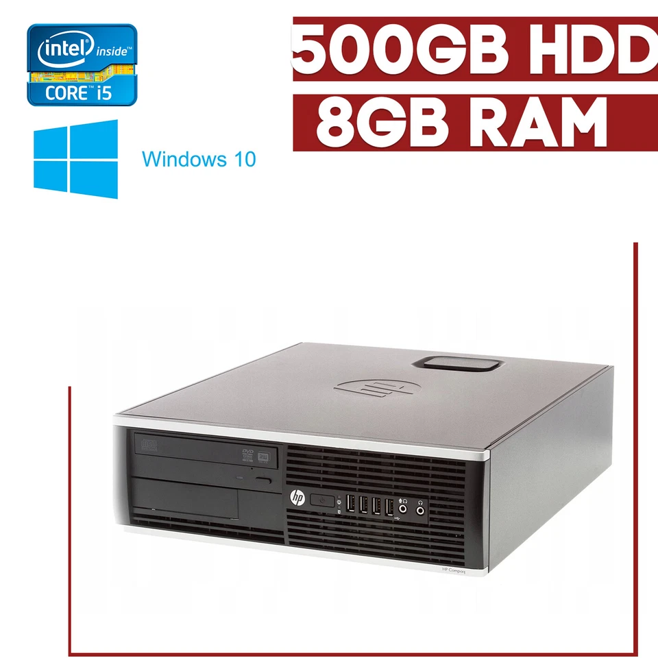 PC HP Elite 8300 Intel Core i5 3470, 8GB RAM, 500GB HDD, DVD ROM, Windows 10 #1 - Bild 1 von 1