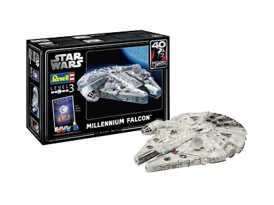Star Wars Millennium Falcon Plastica Kit 1/72 Inc.Pittura , Spazzola, Colla Pod - Immagine 1 di 4