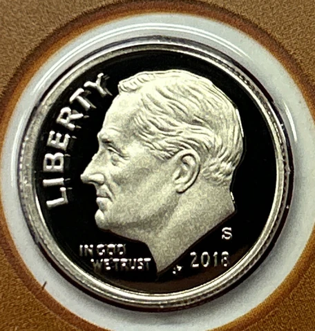 2018 S Proof Clad Roosevelt Dime From Proof Set With Free Shipping Cover