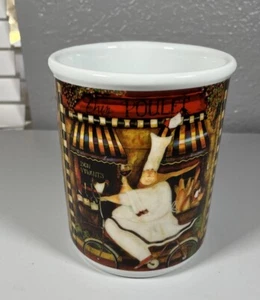Vintage Cypress Home Jennifer Garant Fat Chef Utensil Crock Holder Ceramic - Picture 1 of 1