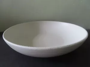 Sara Paloma Large White Crater Glaze Shallow Bowl - 14 3/4" x 3 1/4" - Picture 1 of 7