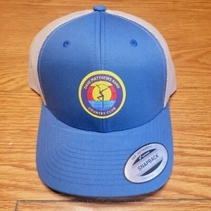 Dave Matthew’s Band Country Club Snapback Hat Blue/White NWT - Picture 1 of 8