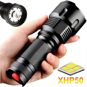 990000LM Adjustable Focus LED Flashlight Torch Light 26650 Zoom 3 Modes Lights - Picture 1 of 11