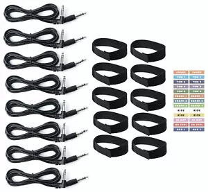 8 Cable Connection Kit for eDRUMin 8 MIDI Drum Trigger Interface - Picture 1 of 4