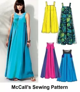 Fuera de imprenta McCall's M6555 Boho MuuMuu Vestido Patrón Maternidad Faltas Mujeres Plus 18W-24W - Imagen 1 de 6