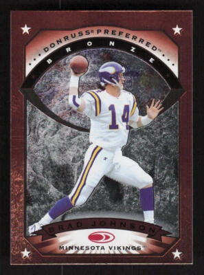 1997 Donruss Preferred #32 Brad Johnson Minnesota Vikings - Image 1 of 2