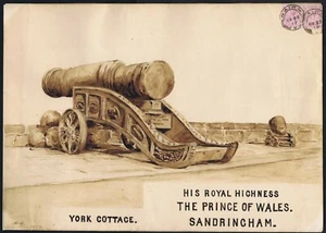 1912 Mons Meg Spectacular Painting by Hugh Rose to HRH The Prince of Wales - Picture 1 of 1