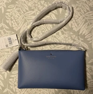 Kate Spade Ivy Street Amy Smooth Leather Crossbody Fresh Blue $198 NWT - Picture 1 of 6