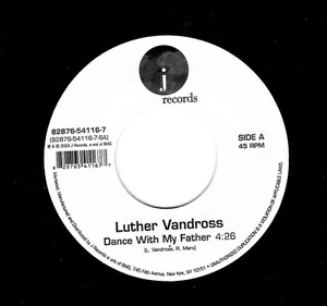 LUTHUR VANDROSS-DANCE WITH MY FATHER/INSTRUMENTAL-J RECORDS 54116 - Picture 1 of 2