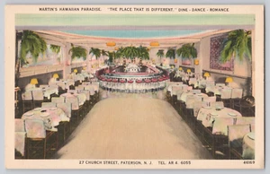 Postal Martin's Hawaiian Paradise Paterson Nueva Jersey - Imagen 1 de 3