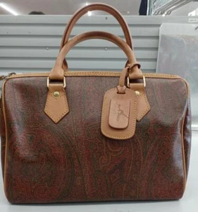 ETRO Boston Bag 12.2 inch Brown - Picture 1 of 16