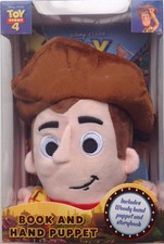 Toy Story 4 Book and Woody Hand Puppet set