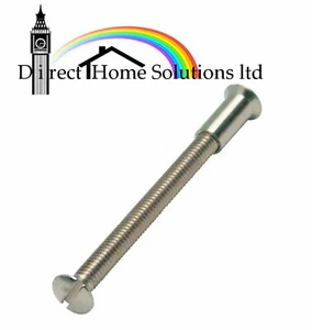 20 x M4 SCREW CONNECTING BOLTS SLEEVS FOR DOOR HANDLE ROSES AND ESCUTCHEONS 50mm - Picture 1 of 1