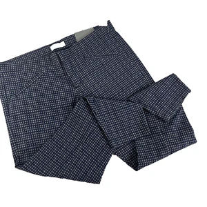 Pantalones GAP talla 14R ultra ajustados azul marino gris cuadrados elásticos informales carrera - Imagen 1 de 8