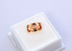 5.34 Carat Cushion Cut Imperial Topaz - Picture 1 of 4