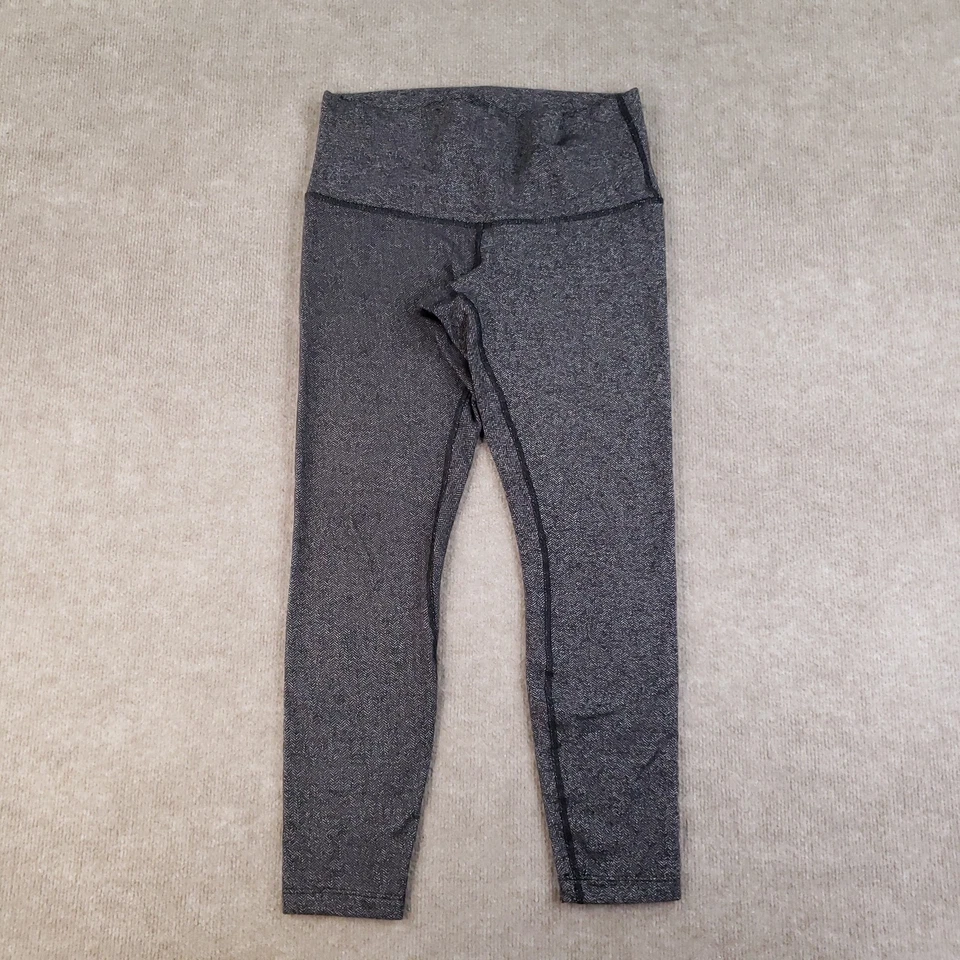 Lululemon Leggings Womens 8 Herringbone High Rise Full Length Yoga Pants Athleti - Image 1 of 4