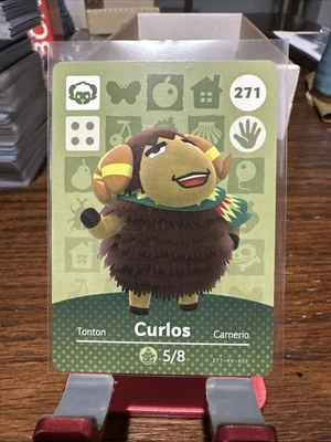 !SUPER SALE! Curlos # 271 Animal Crossing Amiibo Card Horizons Series 3 MINT! - Image 1 of 2