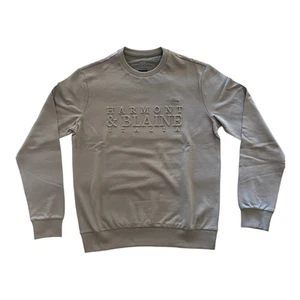 MAGLIA MAGLIONE FELPA UOMO HARMONT E BLAINE LRD401 COTONE GREY ORIGINAL PE 2022 - Bild 1 von 2