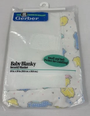 Gerber Lil’ Manta Manta de Seguridad Bebé Blanky 20” X 20” Lovey Infant Cuddle Foto 1 de 4