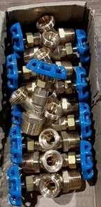 (10) 3/4 in. x 3/4 in. MPT x MHT Brass Boiler / Tank Drain Valves - Bild 1 von 4