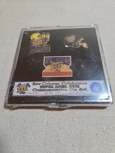 NFL Super Bowl XXXI set 3 spille commemorative New Orleans 1574/5000 sigillate nuove - Foto 1 di 3