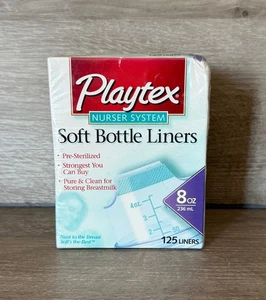 Playtex Nurser System Soft Bottle Liners Sealed Box of 125 8 oz - Picture 1 of 6