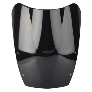 For Suzuki GSX600F/750F Katana 1987-97 Black Windshield Windscreen Double Bubble - Picture 1 of 7