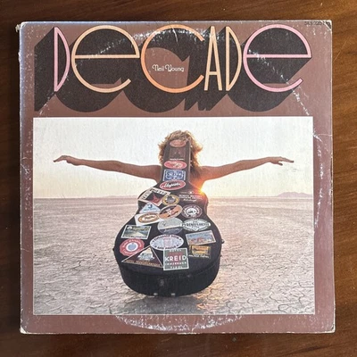 Neil Young: Decade 3x LP Vinyl Reprise Records 1977 VG to VG+ Blue Spine  - Image 1 of 4