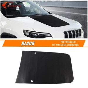 Black Engine Hood Bonnet Sticker Decals For Jeep Cherokee 2014-2024 Accessories - Bild 1 von 10