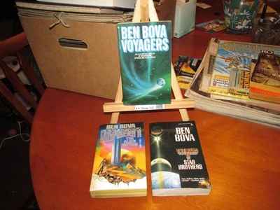 Lot 3 BEN BOVA Science Fiction Sci Fi Books VOYAGERS 1ST #1 SIGNED, II & III - Image 1 of 4