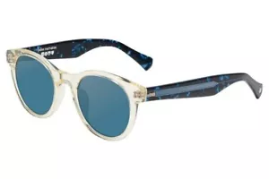 John Varvatos Sunglasses V542 49mm Yellow Crystal / Blue - Made in Japan - Picture 1 of 2