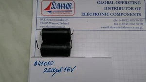 Siemens 2200uF16V 15x30 85C B41010 Axial Electrolytic Capacitor Lot-2pcs - Picture 1 of 3