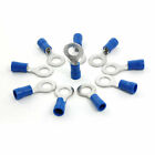 10 sztuk niebieskich tulei PVC wstępnie izolowanych zacisków pierścieniowych RV2-6 ✦ KD