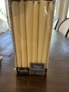 Hyoola 12 Pack Tall Taper Candles - 10 Inch IVORY Dripless, Unscented Dinner Can - Picture 1 of 9