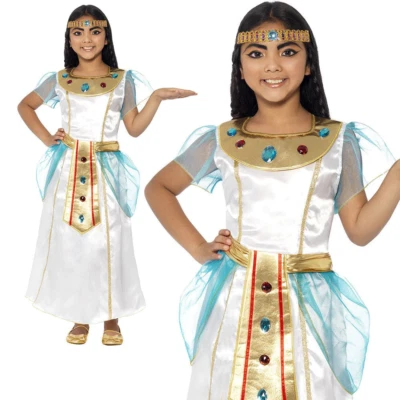 Disfraz de toga egipcia Cleopatra de lujo para niño libro día de la semana vestido elegante nuevo Foto 1 de 2