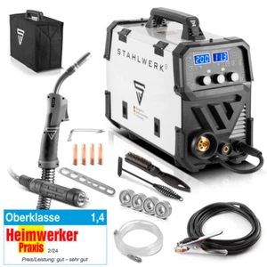 STAHLWERK welding machine MIG MAG 200 Spot Pulse Pro Full Synergic 5in1 Inverter - Picture 1 of 12