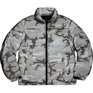 Chaqueta de plumón Supreme reflectante camuflaje para nieve talla mediana con etiqueta - Imagen 1 de 6