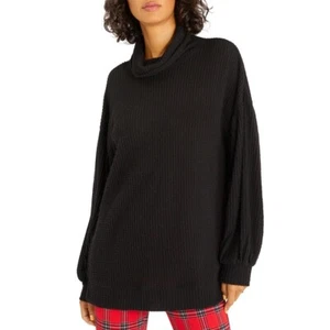 Sanctuary Women's Black Long Sleeve Turtle Neck Pullover Tunic Sweater Sz Small - Picture 1 of 8