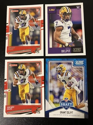 Grant Delpit 2020 Donruss Score Rookie RC Lot Cleveland Browns LSU - Image 1 of 4