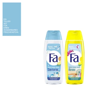 SALE | 2x250ml Fa Duschgel Mediterranean Jewels Edition Rimini & Santorini - Bild 1 von 1