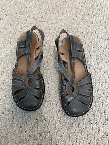 Clarks Active Air Damen-Sandalen (80385) bläulich Leder Slingback Größe 8M - Bild 1 von 4
