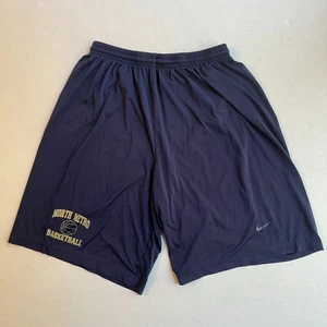 Nike Team North Metro Basketball Shorts Training Mens Small Navy Gold Vintage - Picture 1 of 6